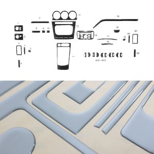 Ford Connect MVN Dashboard Kit - Omac - 32 Pcs - Alu. - '09-'14 Ford Connect MVN Dashboard Kit - Omac - 32 Pcs - Alu. - '09-'14